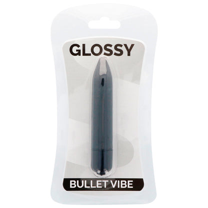 GLOSSY Thin Vibrador Negro – Diseño Elegante Para Placer Discreto