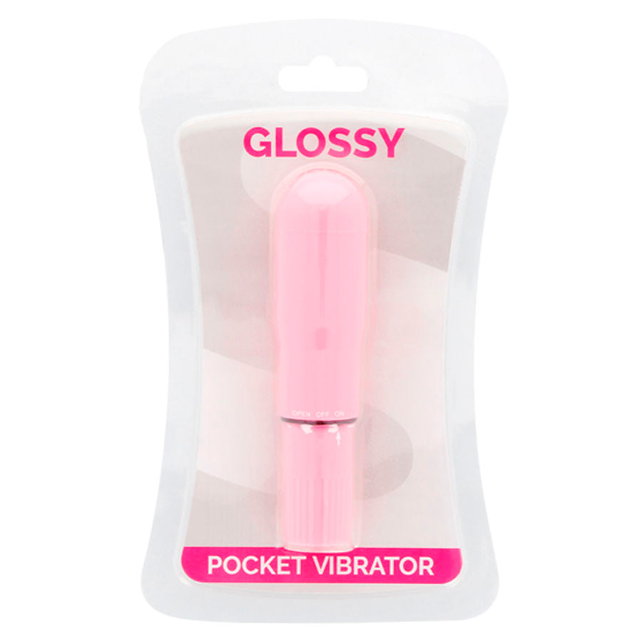 Glossy Pocket Vibrador Rosa – Compacto Y Elegante Para Placer En Cualquier Lugar
