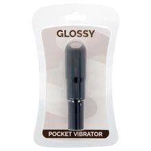 GLOSSY Pocket Vibrador Negro – Vibrador Silencioso Resistente Al Agua Para Uso Diario