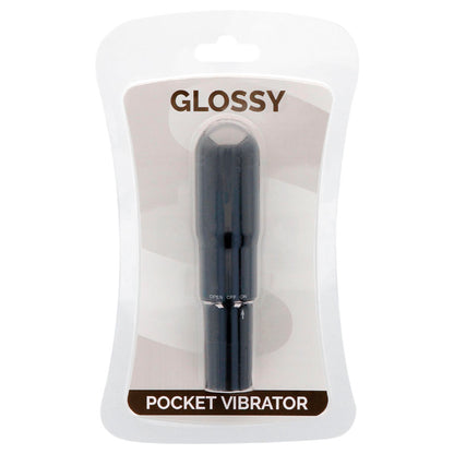 GLOSSY Pocket Vibrador Negro – Vibrador Silencioso Resistente Al Agua Para Uso Diario