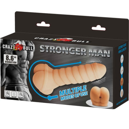 CRAZY BULL Pene Multifuncional 21.8 Cm – Estimulador Con Vibración Potente Para Placer Máximo