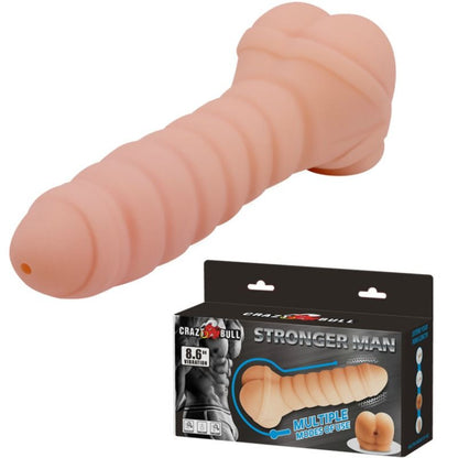 CRAZY BULL Pene Multifuncional 21.8 Cm – Estimulador Con Vibración Potente Para Placer Máximo