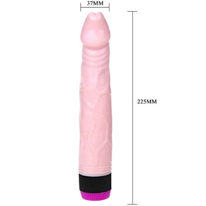 BAILE Adour Club Vibrador Realista 22.5 CM – Textura Suave Con Vibraciones Potentes