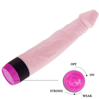 BAILE Adour Club Vibrador Realista 22.5 CM – Textura Suave Con Vibraciones Potentes