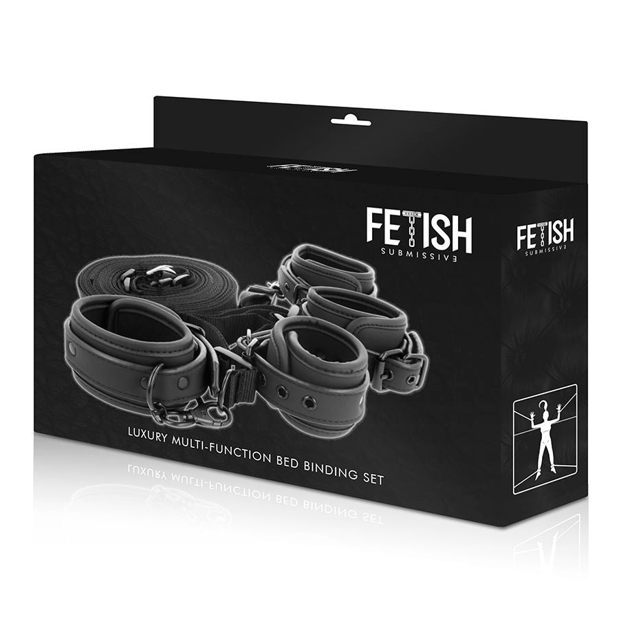 Fetish Submissive Set De Esposas Y Ataduras – Diseño Seguro Con Forro De Neopreno Para Comodidad Optima