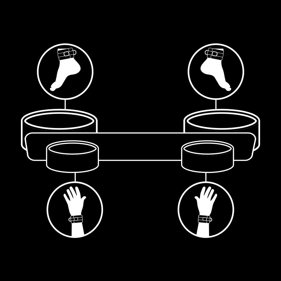 FETISH Barra Separadora Bondage – Diseño Ajustable Con Forro De Neopreno Para Comodidad Premium