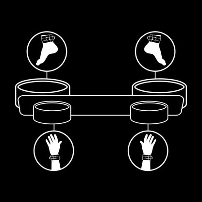 FETISH Barra Separadora Bondage – Diseño Ajustable Con Forro De Neopreno Para Comodidad Premium