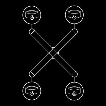 FETISH SUBMISSIVE Unión Esposas Cuero Vegano – Diseño Elegante Para Juegos De Bondage Con Comodidad