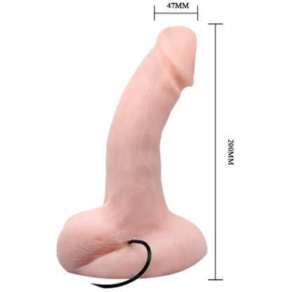 BAILE Arbitrariness Dildo – Diseño Curvado Con Función De Vibración Y Rotación