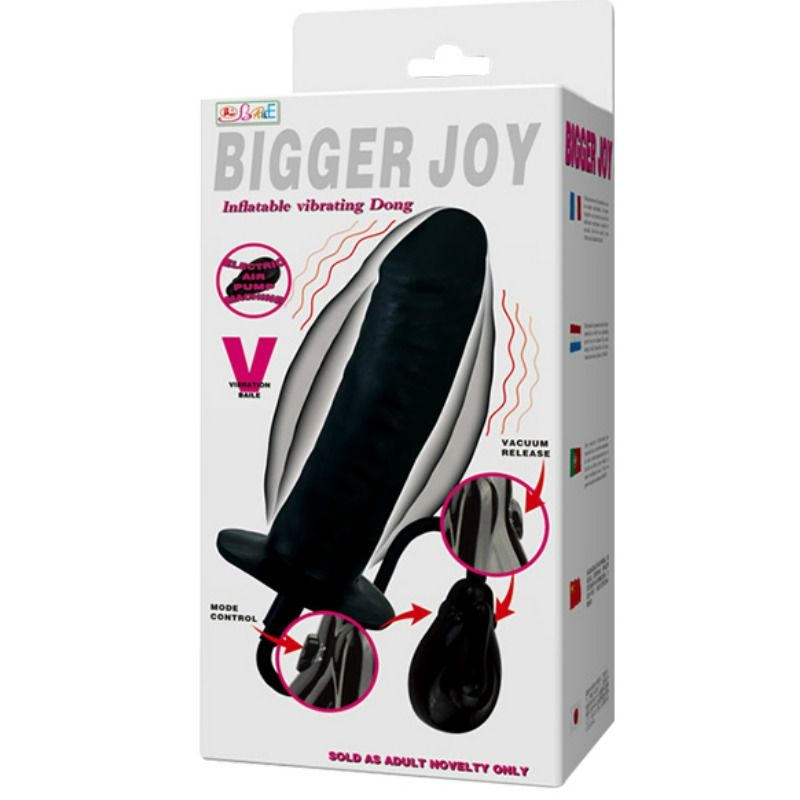 BAILE Bigger Joy Dildo Gonfiabile – Dildo Gonfiabile Vibrante per Nuove Sensazioni