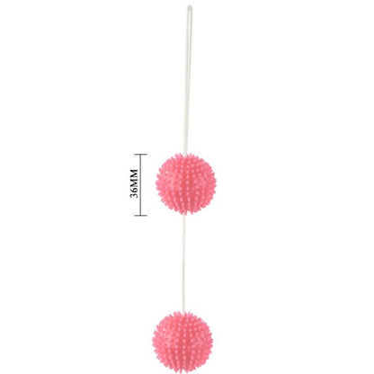 BAILE Palline Testurizzate Rosa 36 CM – Rafforza il Pavimento Pelvico con Design Ergonomico