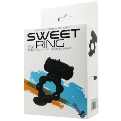 BAILE Sweet Ring Anillo Con Doble Estimulador – Anillo Vibrador Con Diseño Ergonómico Para Parejas