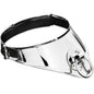 Comprar METAL HARD Collar Restricción Con Anilla Y Candado 12.5 CM – Diseño Elegante En Acero Inoxidable Para Placer Sensual-Noxtic
