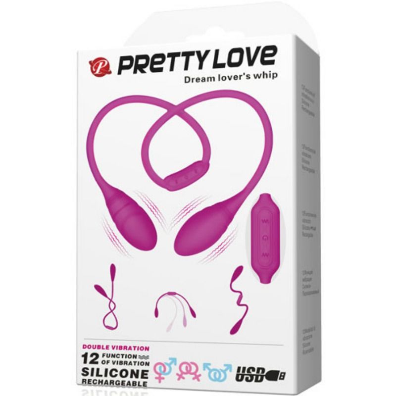 Comprar Pretty Love Estimulador Unisex Dream Lovers Whip – 12 Modos De Vibración Para Experiencia Sensual Única-Noxtic