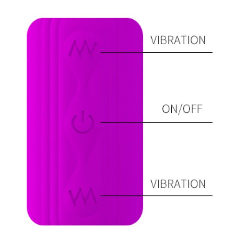 Comprar Pretty Love Estimulador Unisex Dream Lovers Whip 2 – 12 Modos De Vibración Para Placer Personalizado-Noxtic