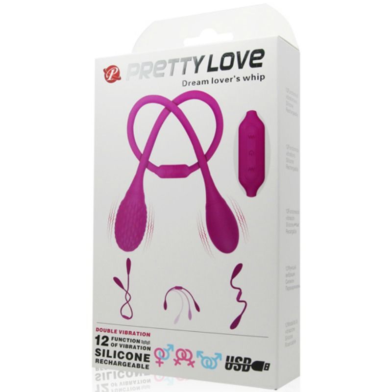 Comprar Pretty Love Estimulador Unisex Dream Lovers Whip 2 – 12 Modos De Vibración Para Placer Personalizado-Noxtic