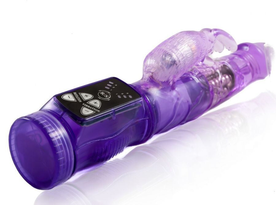 Comprar BAILE Mini Rotador Con Rabbit Happy Angel Lila – Vibrador Con Control Electrónico De Velocidad Y Oscilación-Noxtic
