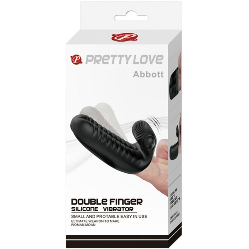 Pretty Love Abbott Nero Stimolante per le Dita – Design Ergonomico con Vibrazioni Intense