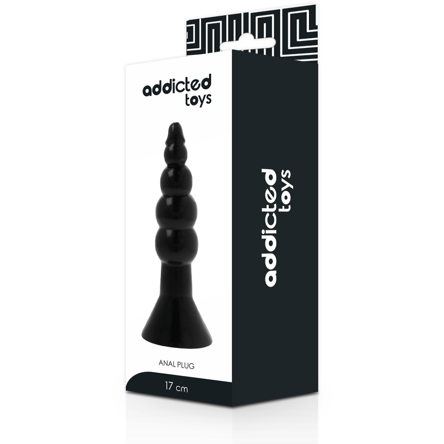 ADDICTED TOYS Plug Anal 17 CM Negro – Diseño Ergonómico Para Experiencias Placenteras