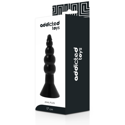 ADDICTED TOYS Plug Anal 17 CM Negro – Diseño Ergonómico Para Experiencias Placenteras