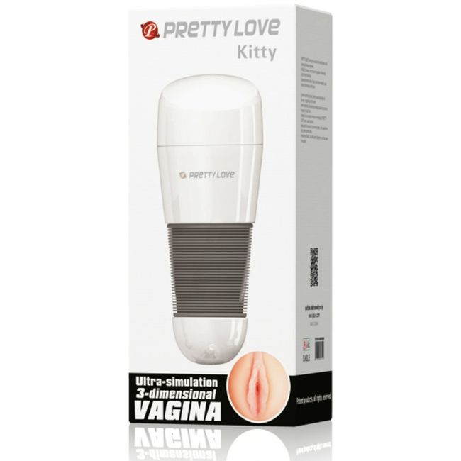 Comprar Pretty Love Kitty Blanco – Masturbador Con Diseño Elegante Y Sensación Realista-Noxtic