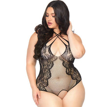 Leg Avenue Teddy con apertura 1X-2X – Body in pizzo dal design seducente ed elegante