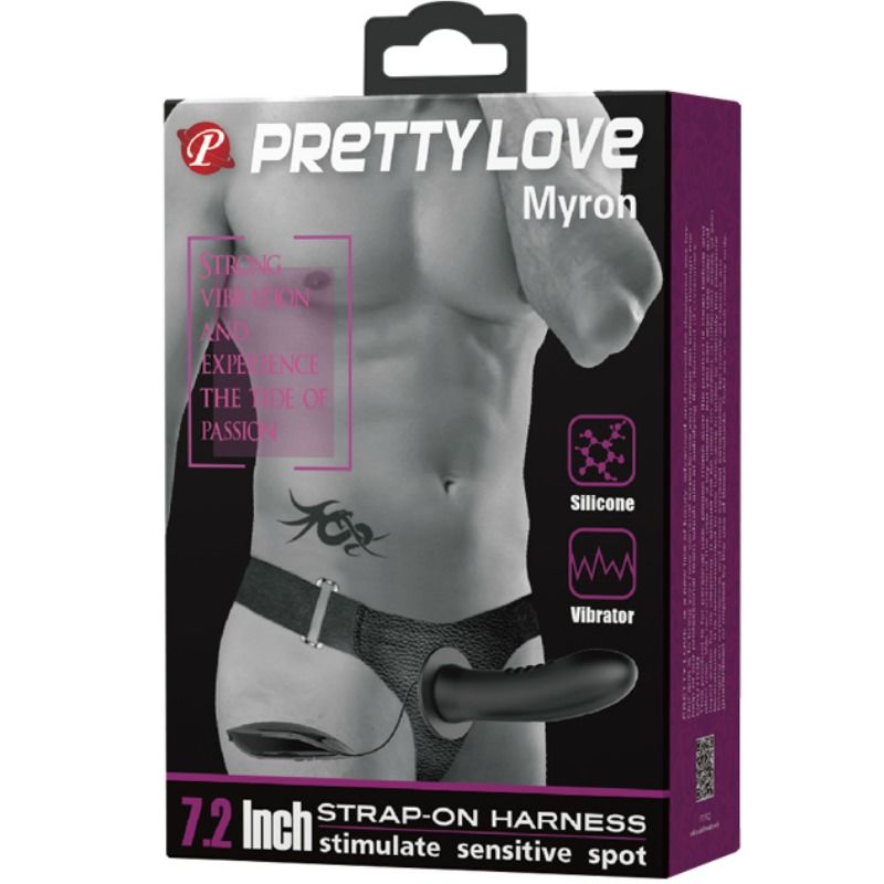 Pretty Love Myron Strap On – Giocattolo sessuale vibrante per il piacere condiviso