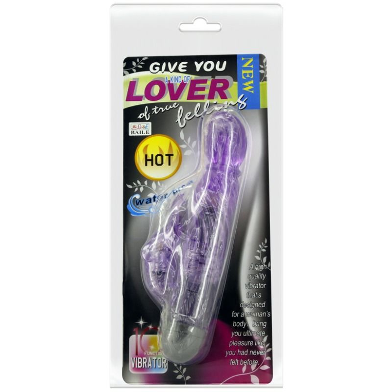 BAILE Give You A Kind Of Lover Vibratore Rabbit Lilla - Stimolazione ergonomica con 10 modalità di vibrazione