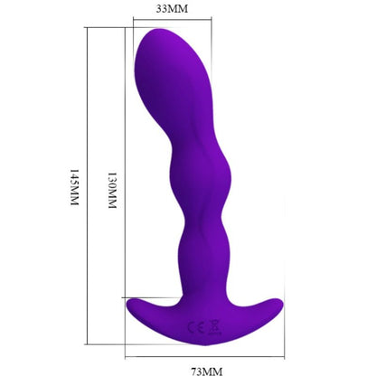 Comprar Pretty Love Masajeador Anal 12 Modos Vibración Lila – Diseño Silicona Para Placer Personalizado-Noxtic