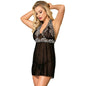 Comprar SUBBLIME Babydoll Blanco Encaje Floral Negro – Lencería Elegante Con Diseño Seductor-Noxtic