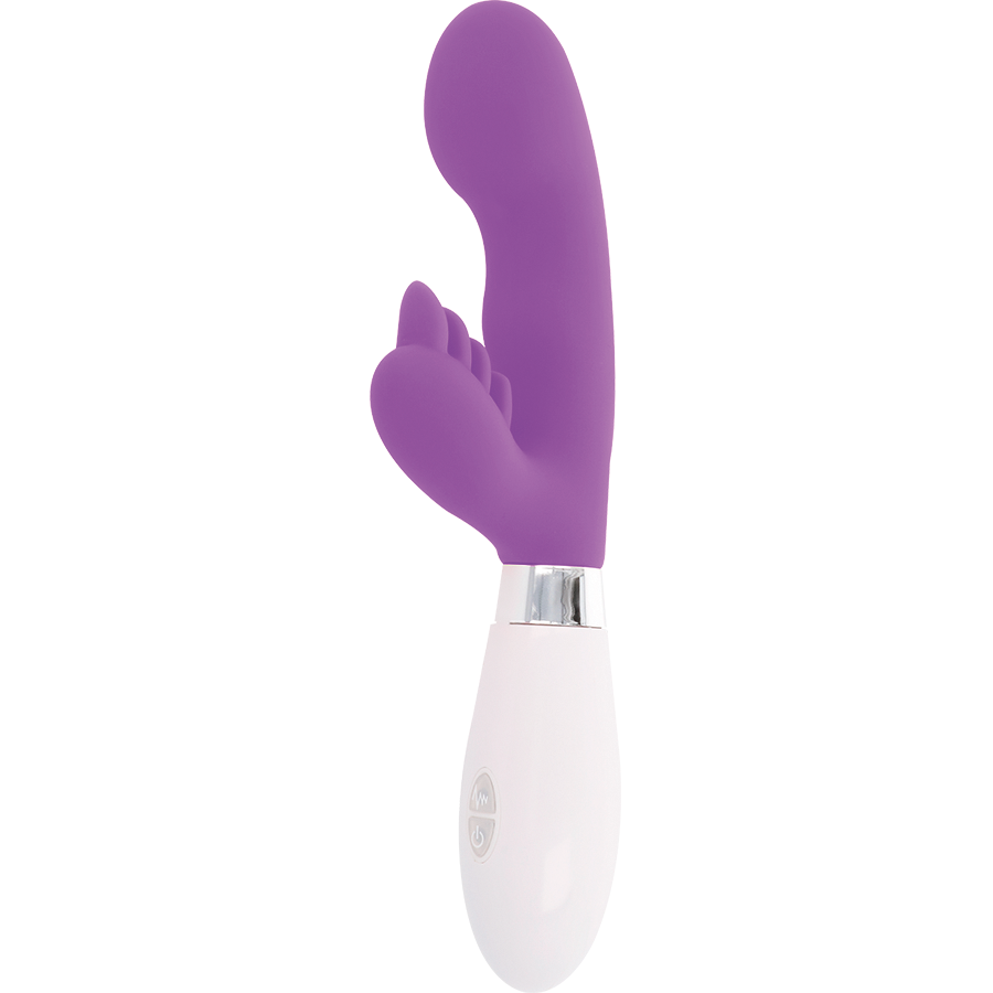 GLOSSY Rabbit Elvis Lila – Masajeador De Silicona Con 10 Funciones Y Diseño Ergonómico