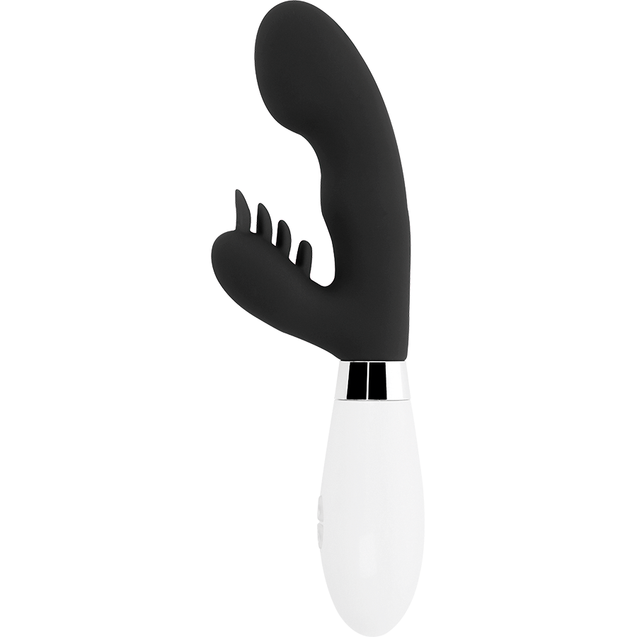 GLOSSY Elvis Rabbit Negro – Vibrador Erótico Con 10 Funciones De Vibración