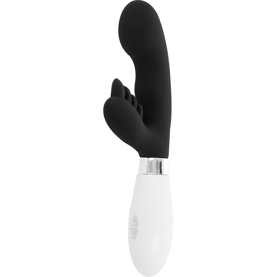 GLOSSY Elvis Rabbit Negro – Vibrador Erótico Con 10 Funciones De Vibración
