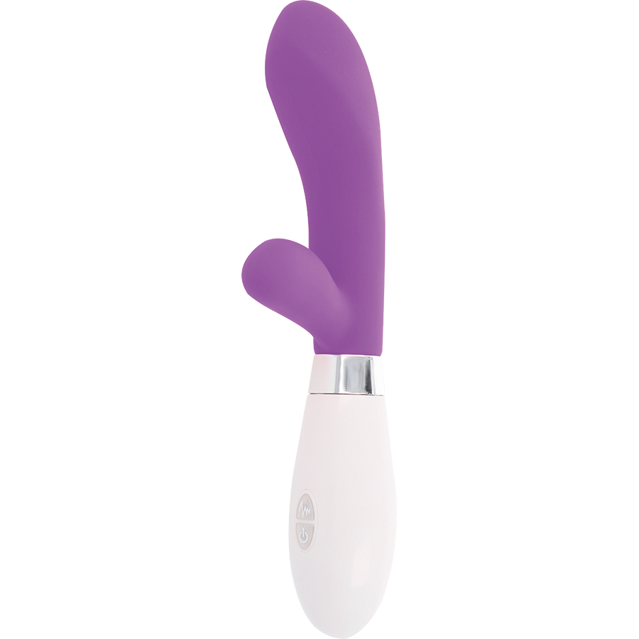 GLOSSY Jackson Rabbit Lilac – Giocattolo ergonomico in silicone medico per il piacere personale