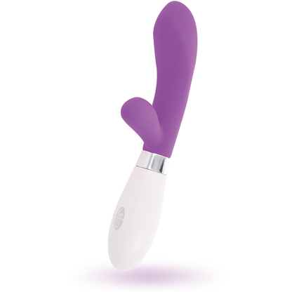 GLOSSY Jackson Rabbit Lilac – Giocattolo ergonomico in silicone medico per il piacere personale