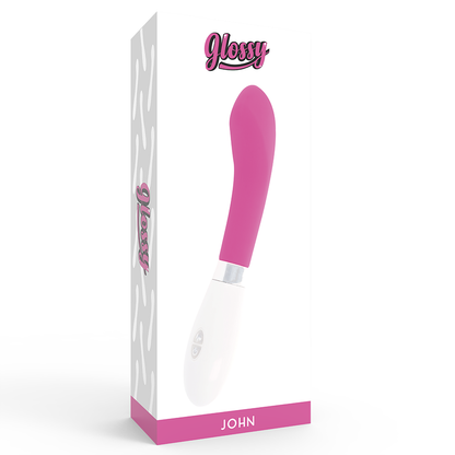 Vibratore GLOSSY John Pink – Design curvo per un'esperienza sensoriale unica