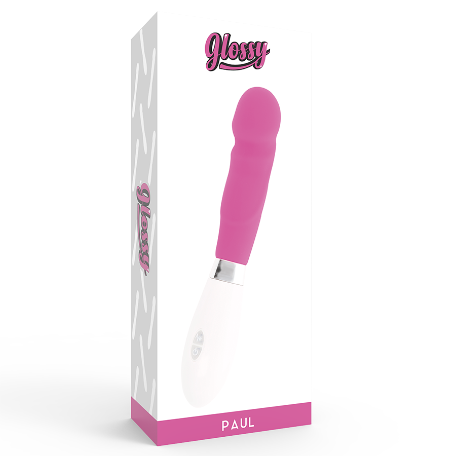GLOSSY Paul Vibrador Rosa – Diseño Ergonómico Con Silicona Médica Suave