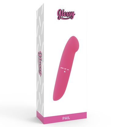 GLOSSY Phil Vibrador Rosa – Diseño Elegante Y Discreto Para Bienestar Personal
