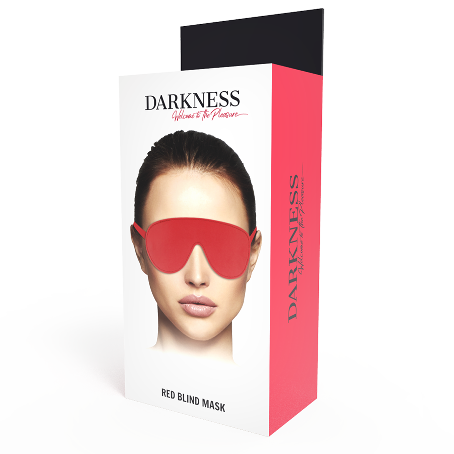 Maschera per occhi rossi DARKNESS – Design regolabile per un sonno confortevole