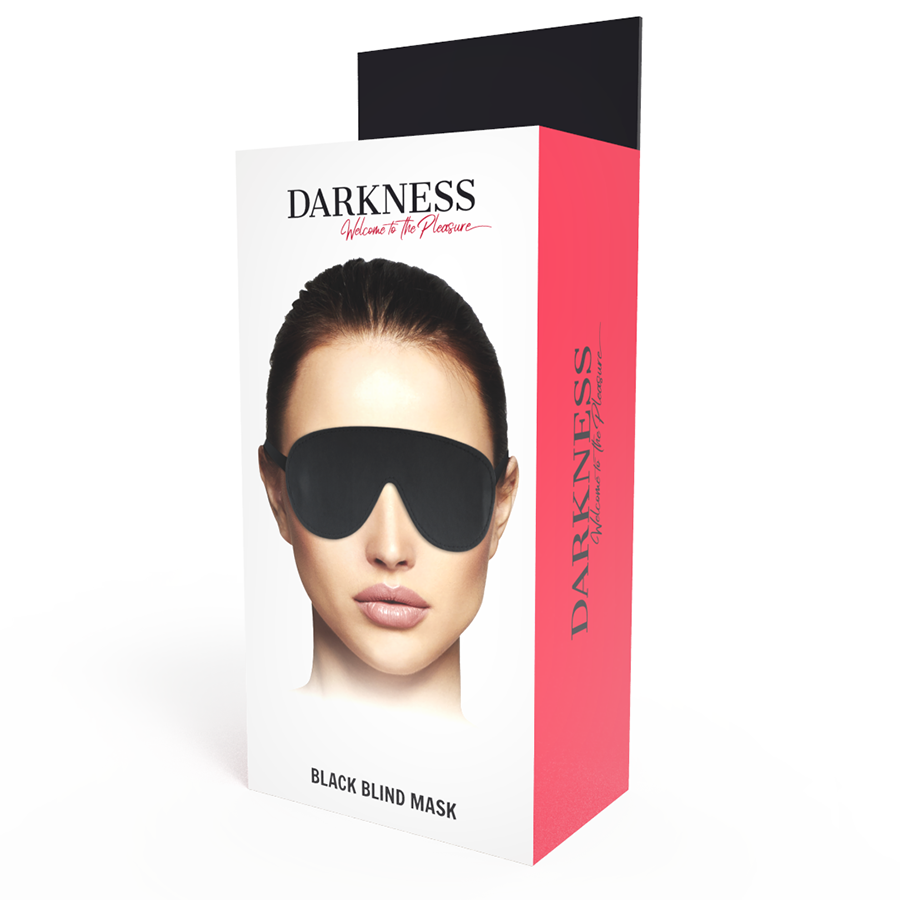 Maschera per gli occhi nera DARKNESS – Comfort regolabile per un sonno piacevole