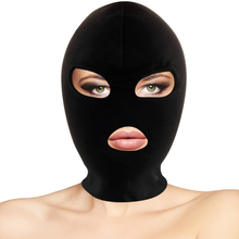 DARKNESS - BDSM SUBMISSION MASK WITH BLACK MOUTH AND EYES