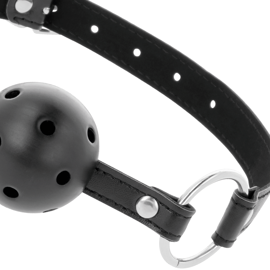 Comprar DARKNESS Mordaza Transpirable Negra – Ajuste Perfecto Con Correas De Cuero Elegantes-Noxtic