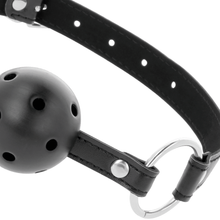 Comprar DARKNESS Mordaza Transpirable Negra – Ajuste Perfecto Con Correas De Cuero Elegantes-Noxtic