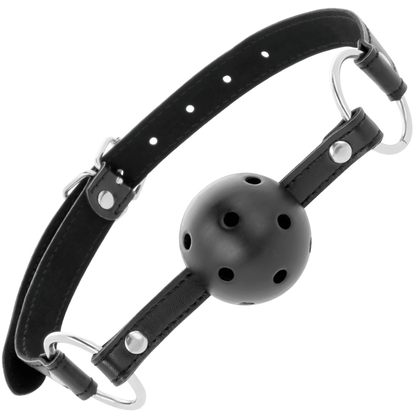 Comprar DARKNESS Mordaza Transpirable Negra – Ajuste Perfecto Con Correas De Cuero Elegantes-Noxtic