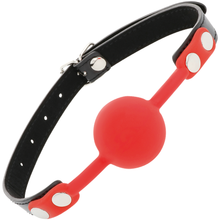 Comprar DARKNESS Mordaza Silicona Roja – Diseño Confortable Para Juegos de Placer-Noxtic
