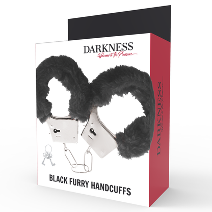 DARKNESS Esposas Metal Forradas Negros – Comodidad Y Seguridad Para Momentos Divertidos