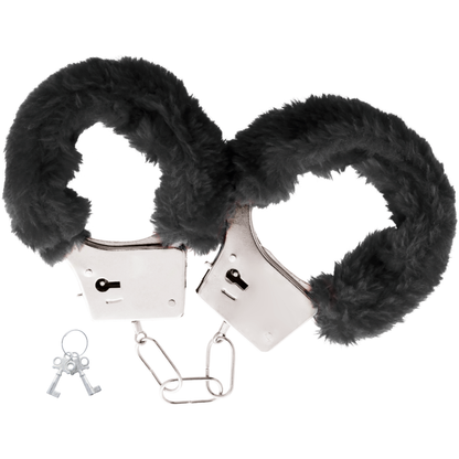 DARKNESS Esposas Metal Forradas Negros – Comodidad Y Seguridad Para Momentos Divertidos