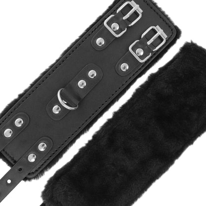 Comprar DARKNESS Esposas De Cuero Negros – Diseño Elegante Con Forro Ajustable Para Comodidad Ideal-Noxtic