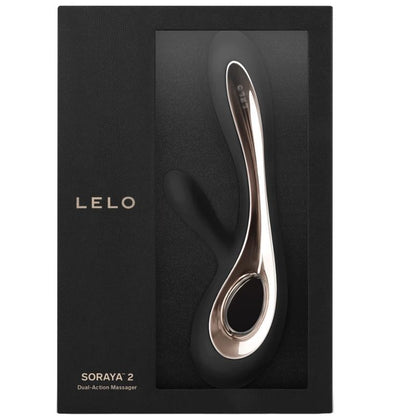LELO Soraya 2 Nero – Vibratore ricaricabile con silicone medico ipoallergenico
