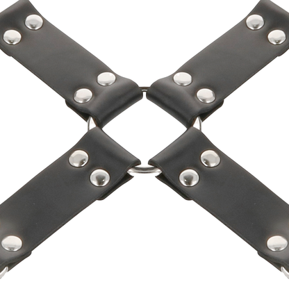 Manette in pelle nera DARKNESS – Design confortevole per giochi di dominazione